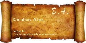 Darabos Alex névjegykártya